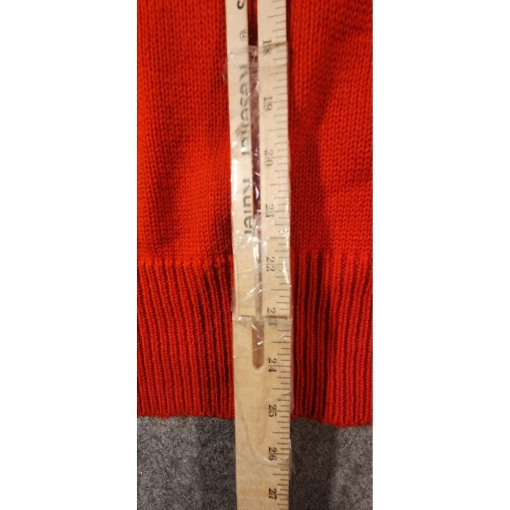 Vintage Christmas Tree Sweater IntarsiMens Large Merino Wool Holiday Pullover UK